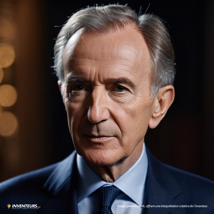 Portrait illustré de Bernard Arnault