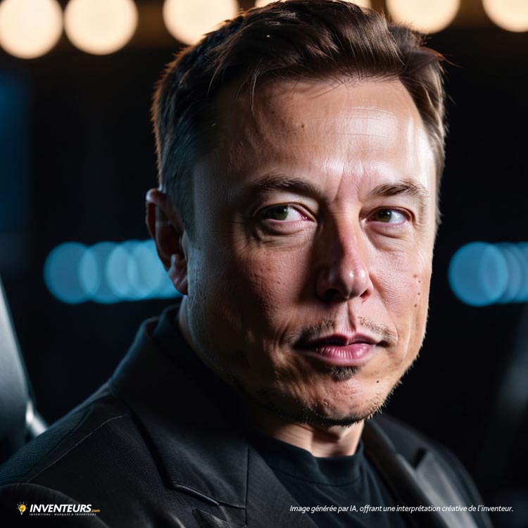 Portrait illustré de Elon Musk