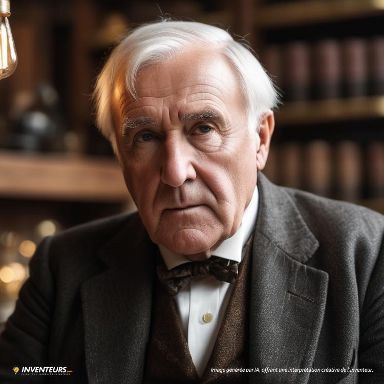 Portrait illustré de Thomas Edison